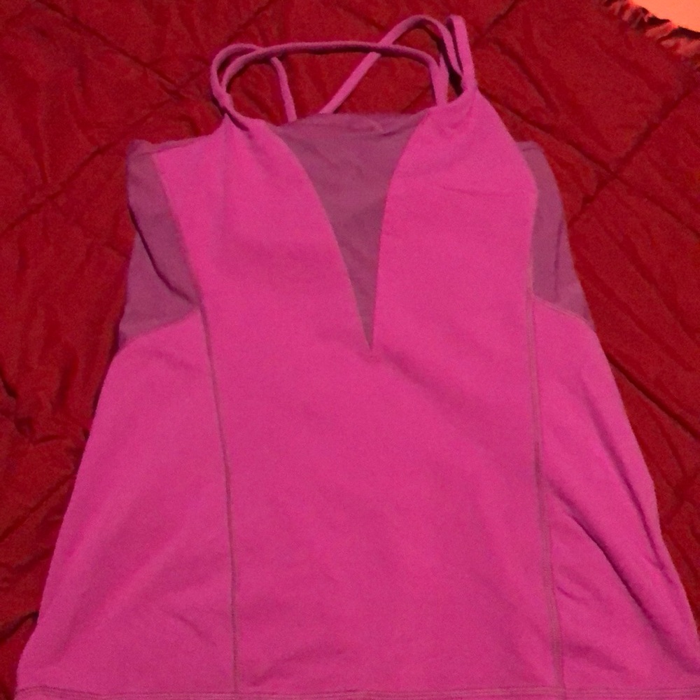 Size 6 pink Lululemon tank.